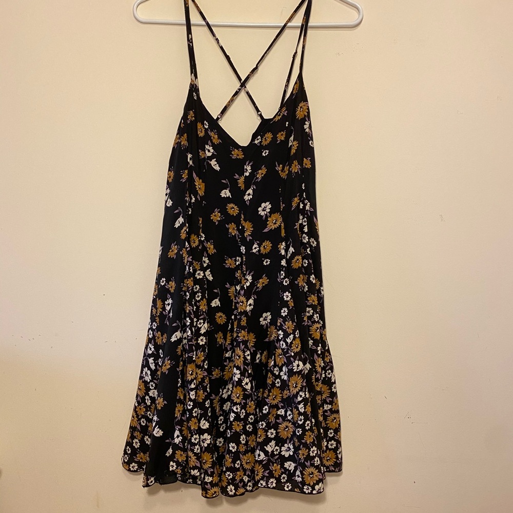 Free People Babydoll Floral Mini Dress